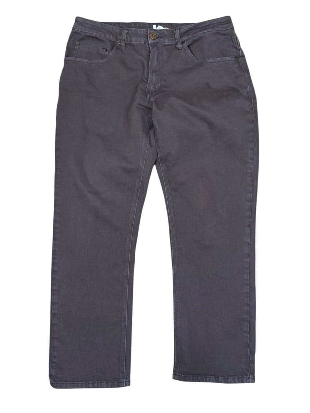 Bulletprufe Mens Gray Straight-Leg Denim Jeans 34x30 Durable Stretch Cotton Blen